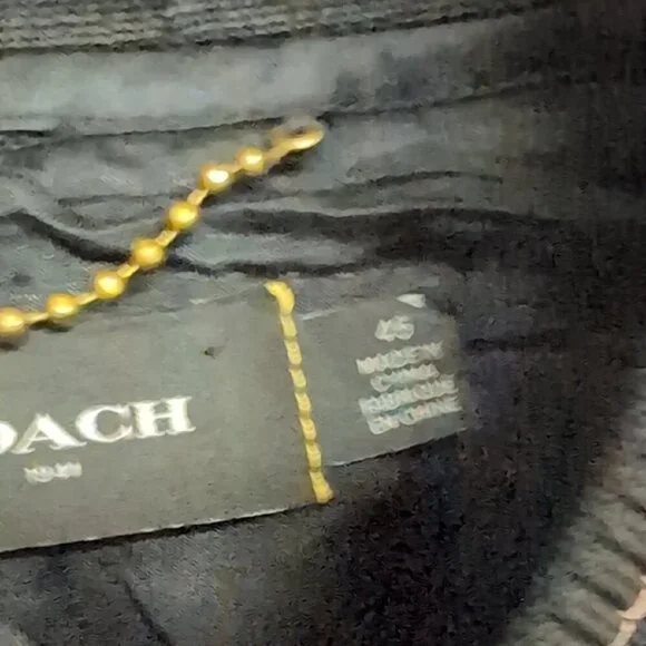 Coach Classic Navy and White Bomber Jacket - Picture 3 of 11